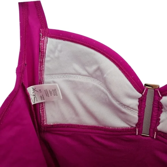 Skye Swim Tankini Raspberry Pink Size Large - Picture 4 of 8